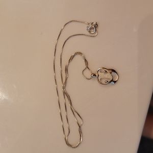 3 person family necklace 925 stamped